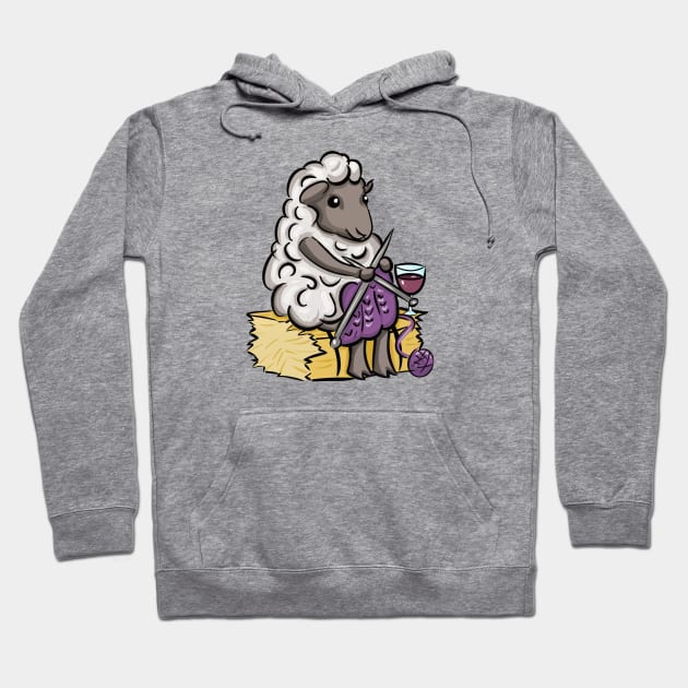 Knitting Sheep Hoodie by SpaceMomCreations